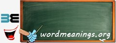 WordMeaning blackboard for m